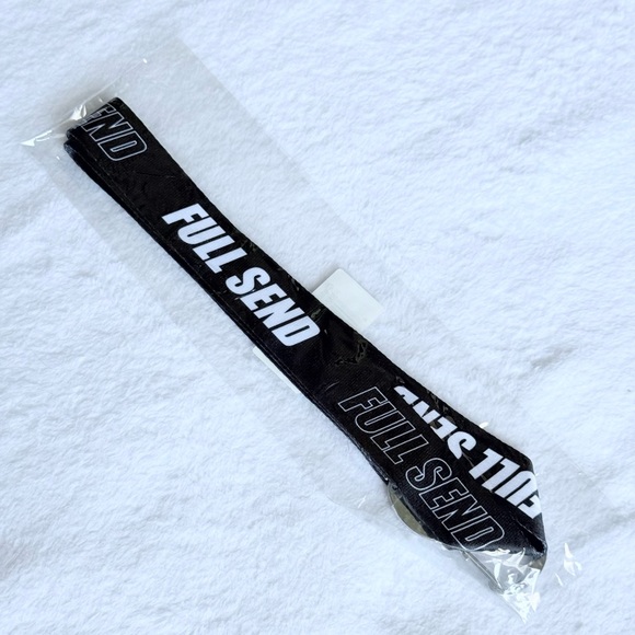 New Full Send Lanyard Keychain Keyring 19" Black/White - Picture 2 of 3